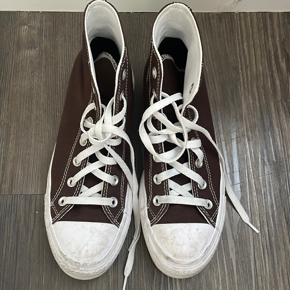 Brown Custom Converse